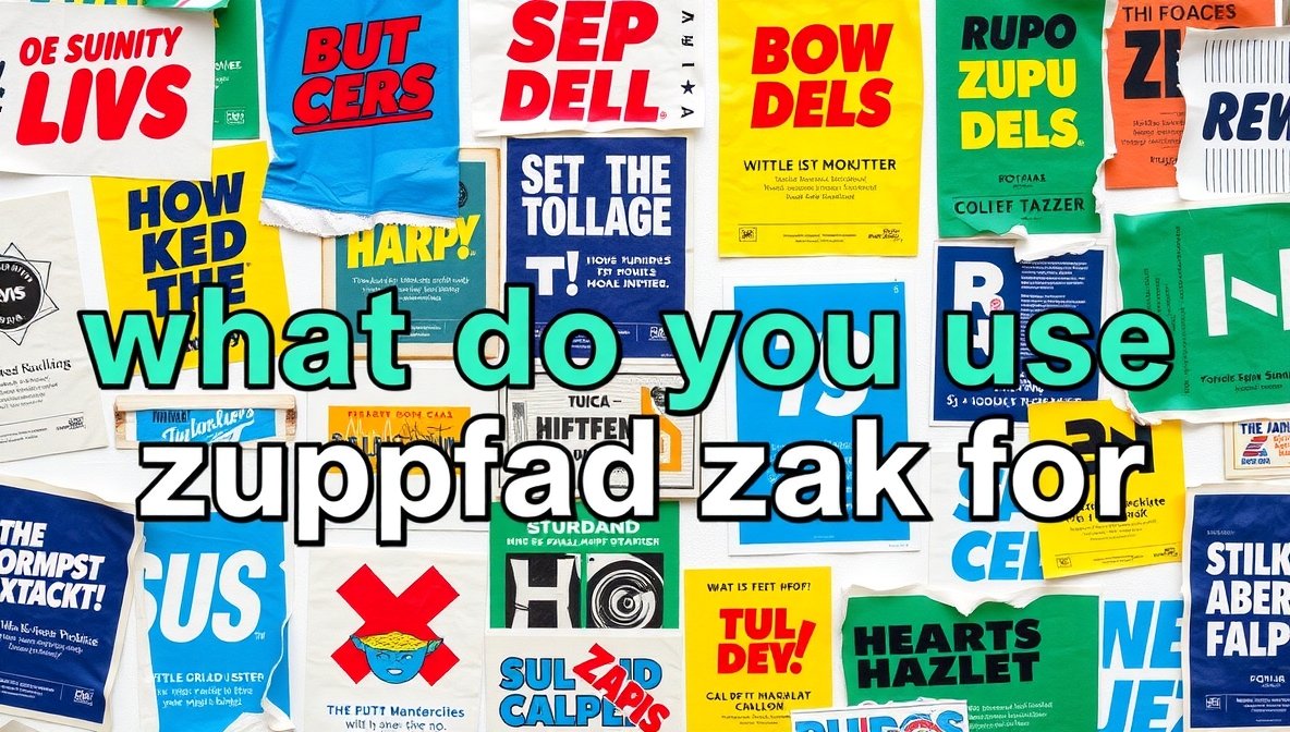 what do you use zupfadtazak for